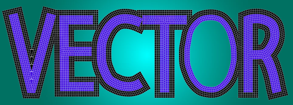 Как создать текстовый эффект мозаики