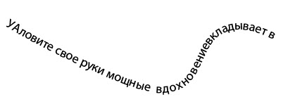 Инструмент "Текст по контуру"